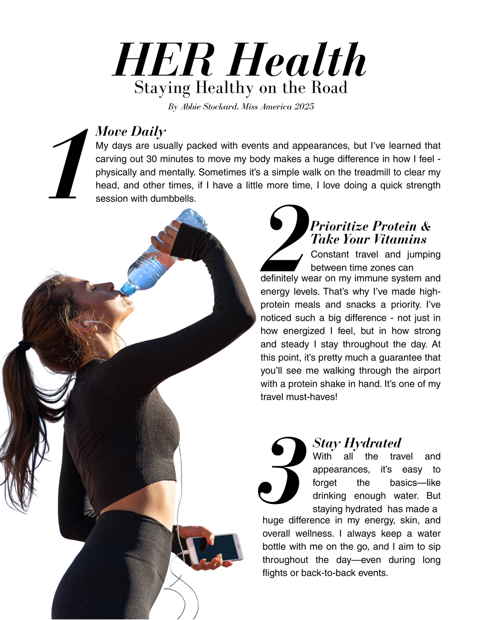 Staying Healthy on the Road Officially HER